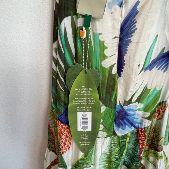 Farm Rio Mixed Palm Maxi Dress In  Multi - Picture 6 of 11